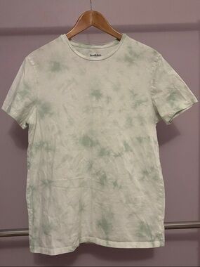 Goodfellow & Co Men's Pale Green Tie-Dye Short Sleeve Crewneck Tee